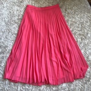 ASOS NWT Pink Pleated Skirt Petite
